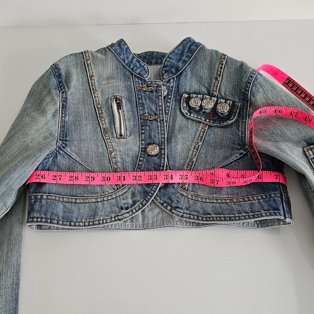DESQAURED -Cropped Denim Jacket - RARE!! - Picture 9 of 10